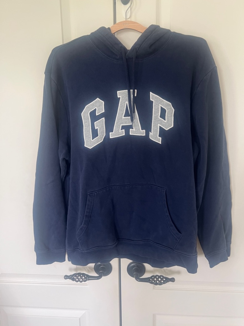 GAP Navy Hoodie with White Logo Appliqué
